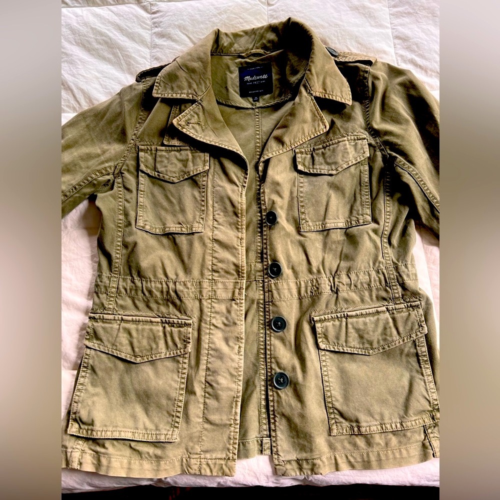 Madewell Army Green Military Field Jacket M Medium
